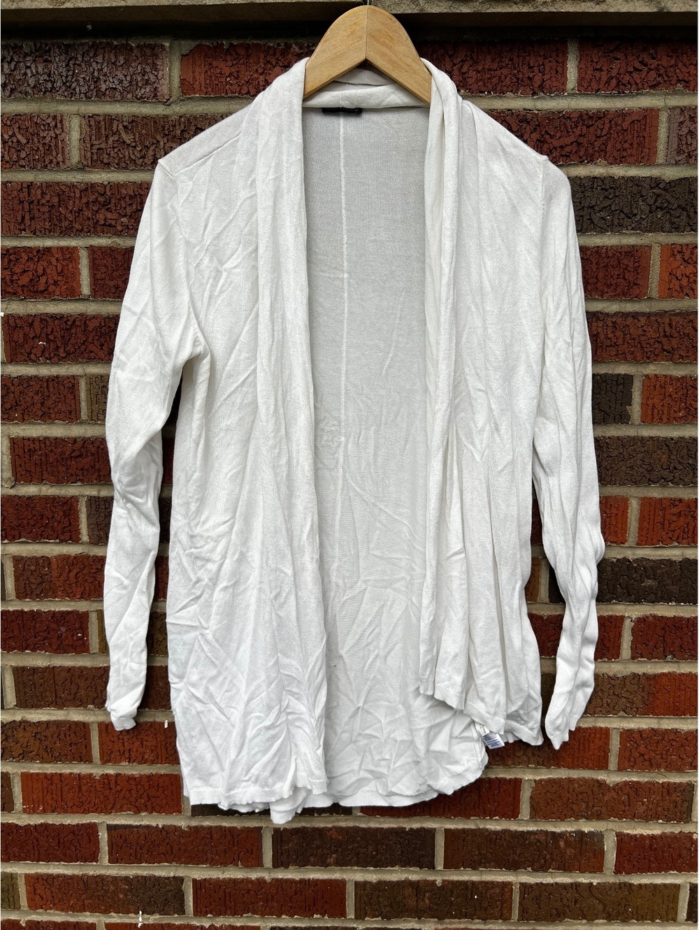 Express White Open Sweater Cardigan